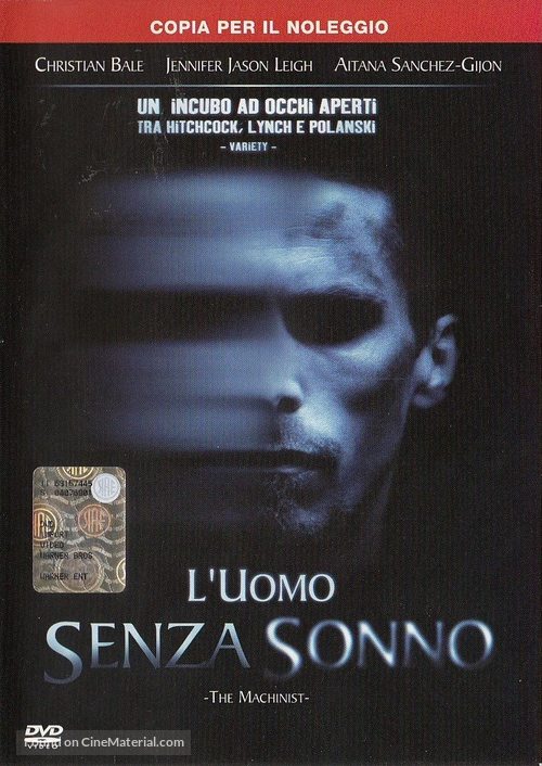 The Machinist - Italian DVD movie cover