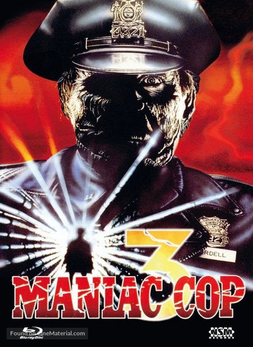 Maniac Cop 3: Badge of Silence - Austrian Blu-Ray movie cover