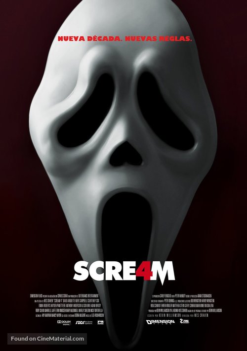 Scream 4 - Mexican Movie Poster
