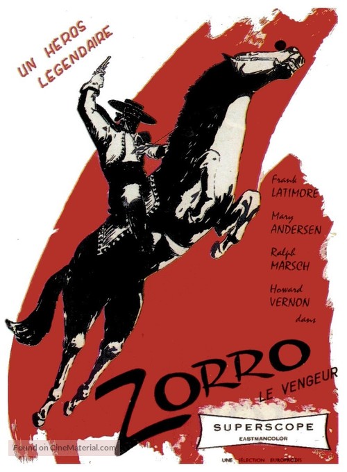 La venganza del Zorro - French Movie Poster