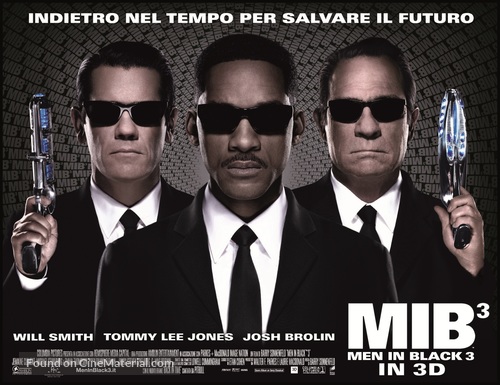 Men in Black 3 - Italian Movie Poster