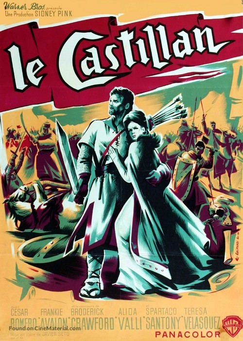 El valle de las espadas - French Movie Poster