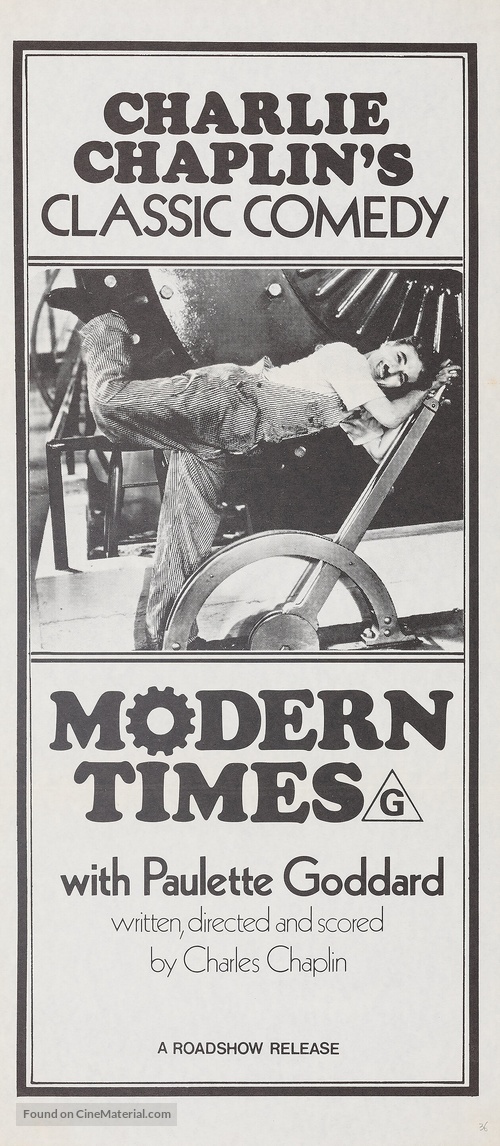 Modern Times - Australian Re-release movie poster