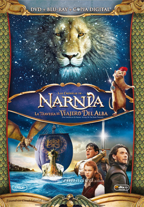 The Chronicles of Narnia: The Voyage of the Dawn Treader - Spanish DVD movie cover