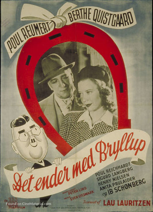 Det ender med bryllup - Danish Movie Poster