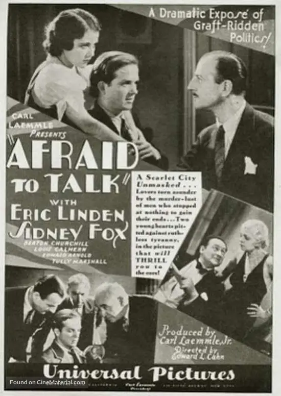 Afraid to Talk - Movie Poster