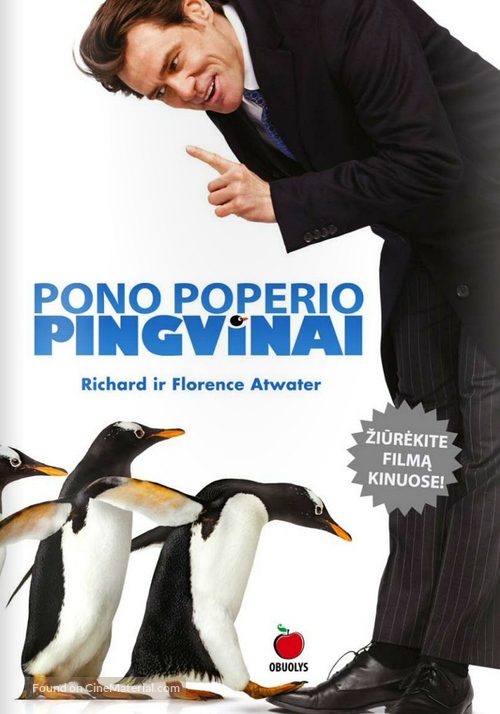 Mr. Popper&#039;s Penguins - Lithuanian Movie Poster