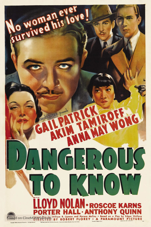 Dangerous to Know - Movie Poster