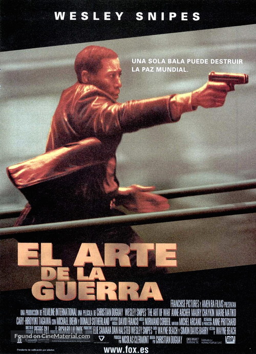 The Art Of War - Spanish Movie Poster