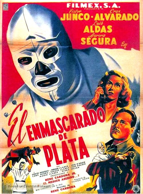 El enmascarado de plata - Mexican Movie Poster