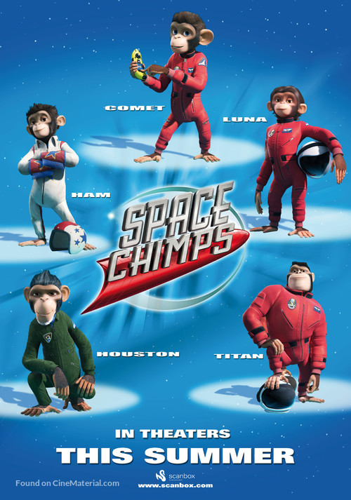 Space Chimps - Danish Movie Poster