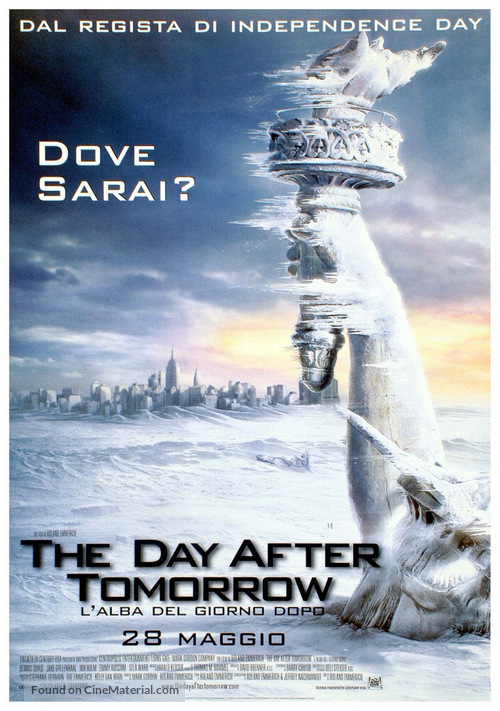 The Day After Tomorrow - Italian Movie Poster