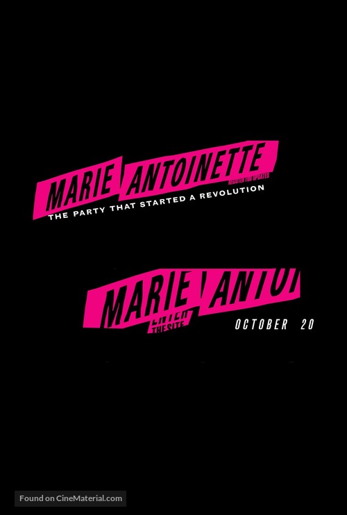 Marie Antoinette - Movie Poster