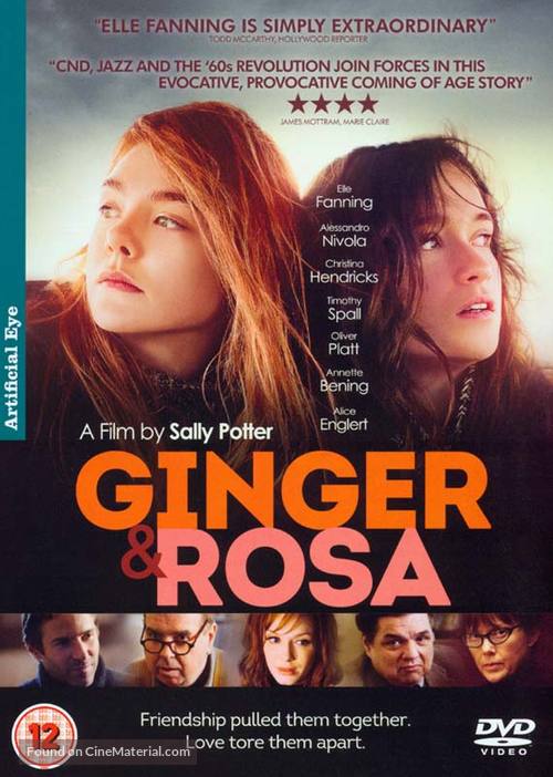 Ginger &amp; Rosa - British DVD movie cover