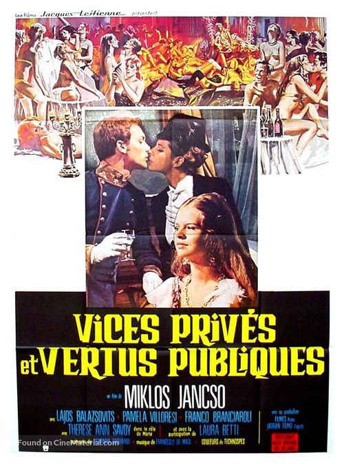 Vizi privati, pubbliche virt&ugrave; - French Movie Poster