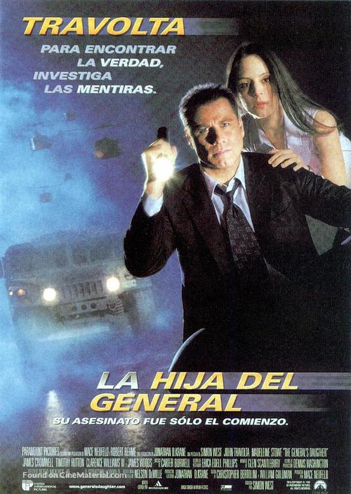 The General&#039;s Daughter - Spanish Movie Poster