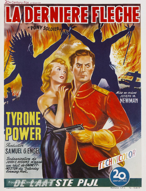 Pony Soldier - Belgian Movie Poster