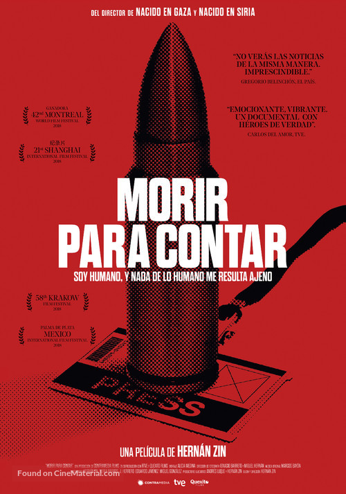 Morir para Contar - Spanish Movie Poster