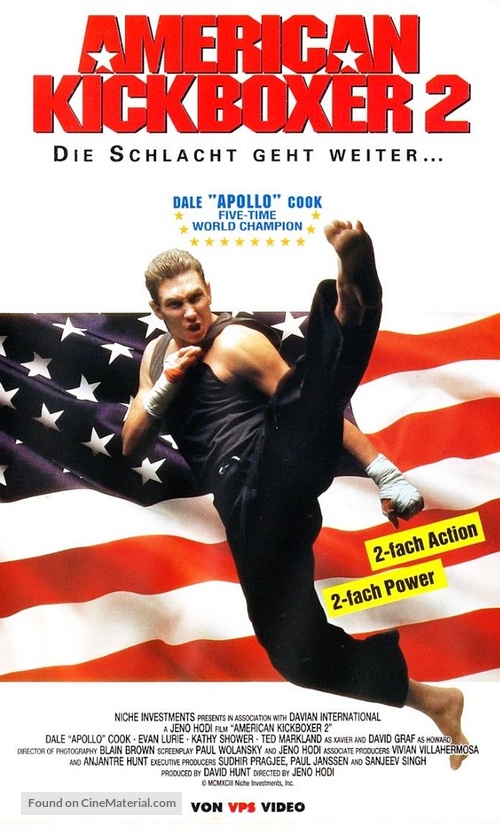 American Kickboxer 2 - German VHS movie cover