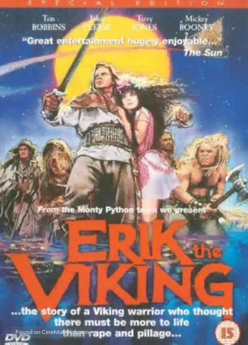 Erik the Viking - British DVD movie cover