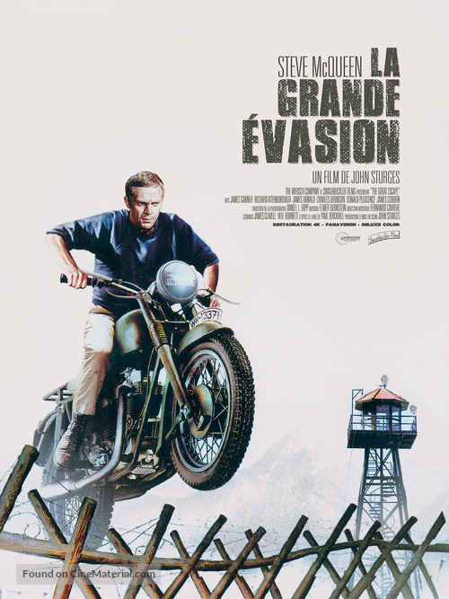 The Great Escape - French Re-release movie poster