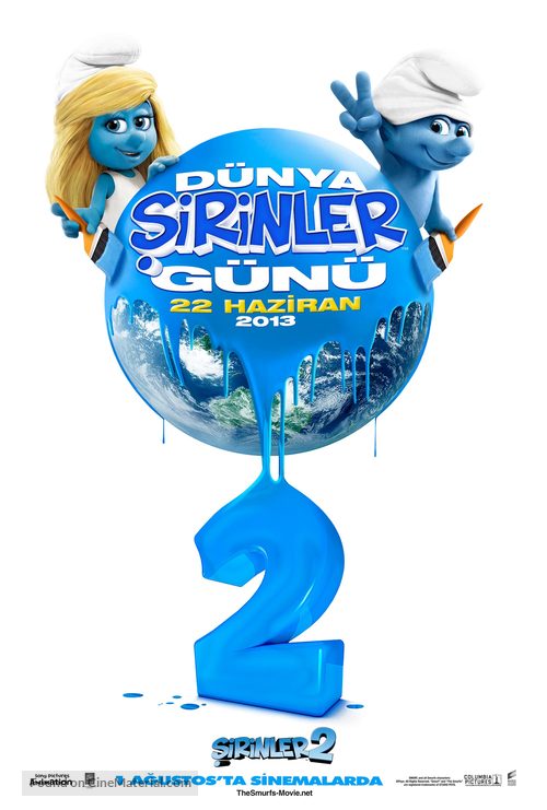 The Smurfs 2 - Turkish Movie Poster