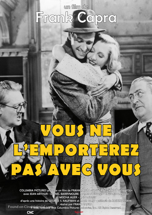 You Can&#039;t Take It with You - French Movie Poster