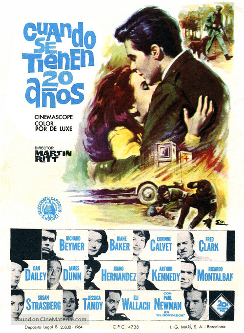 Hemingway&#039;s Adventures of a Young Man - Spanish Movie Poster