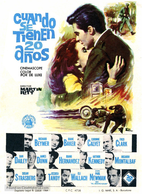 Hemingway&#039;s Adventures of a Young Man - Spanish Movie Poster