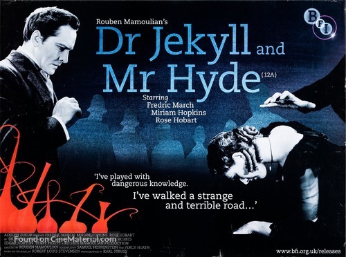 Dr. Jekyll and Mr. Hyde - British Re-release movie poster