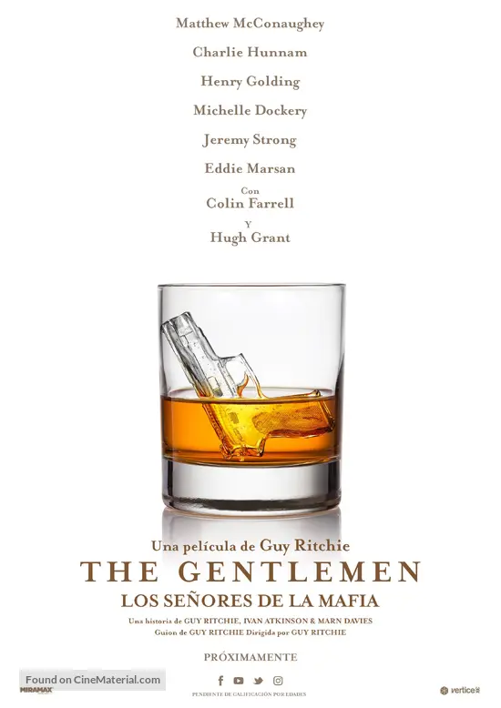 The Gentlemen (2019) Spanish movie poster