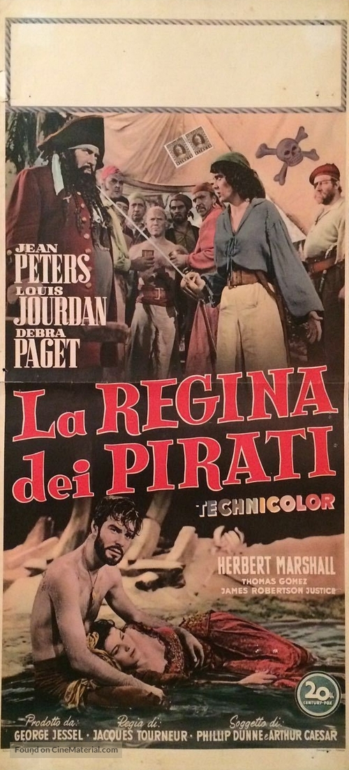 Anne of the Indies - Italian Movie Poster