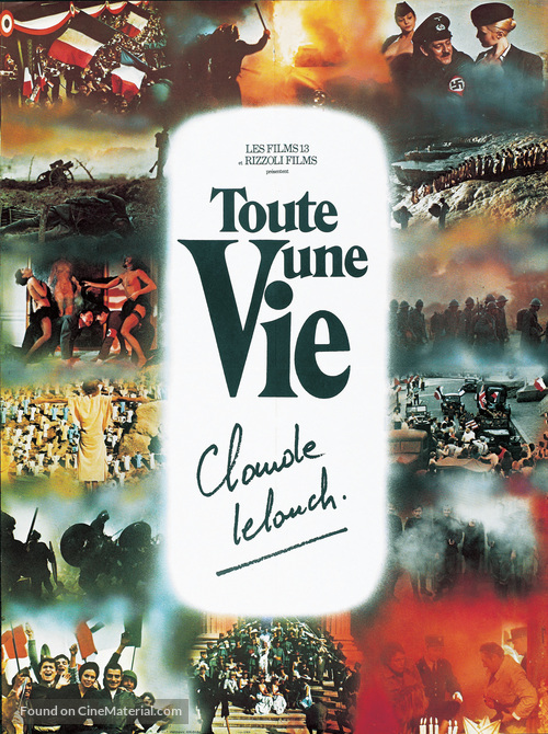 Toute une vie - French DVD movie cover