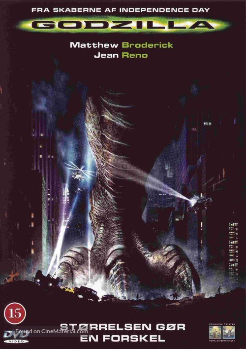 Godzilla - Danish DVD movie cover