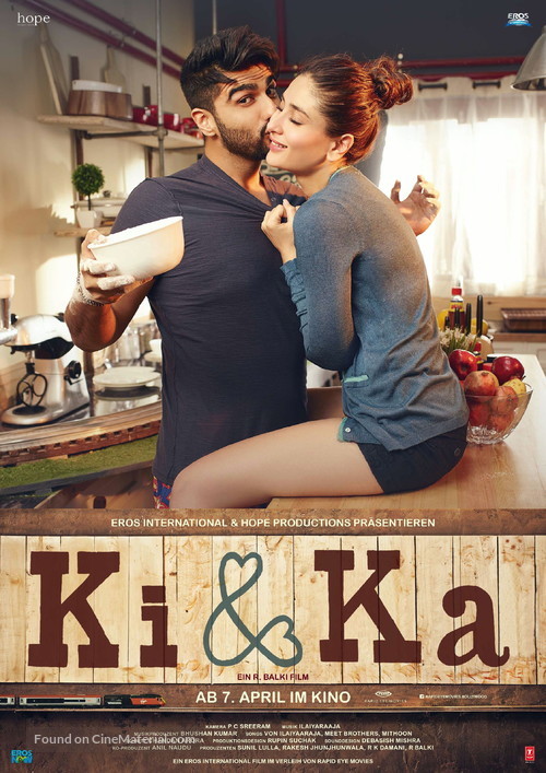 Ki and Ka - German Movie Poster