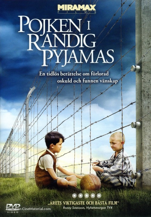 The Boy in the Striped Pyjamas - Swedish Movie Cover