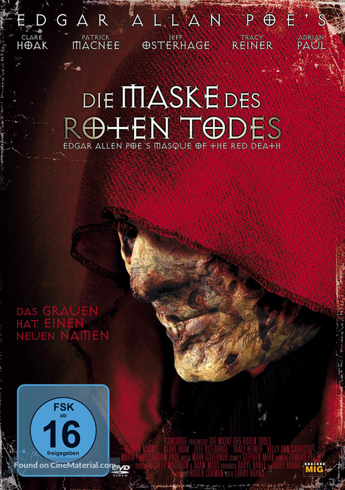 Masque of the Red Death - German Movie Cover