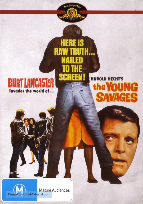 The Young Savages - Australian DVD movie cover