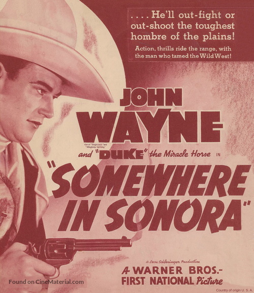 Somewhere in Sonora - poster