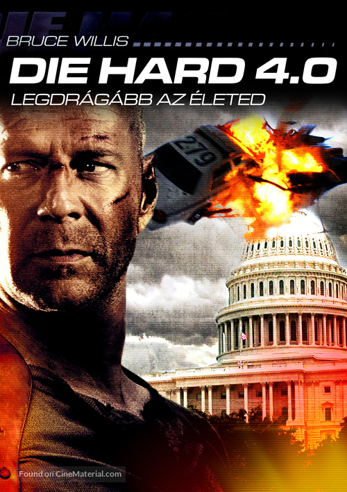 Live Free or Die Hard - Hungarian Movie Cover