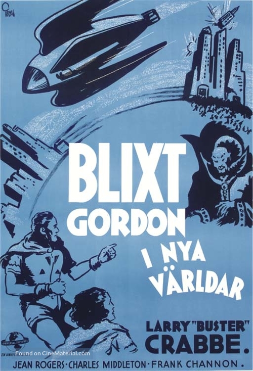 Flash Gordon&#039;s Trip to Mars - Swedish Movie Poster