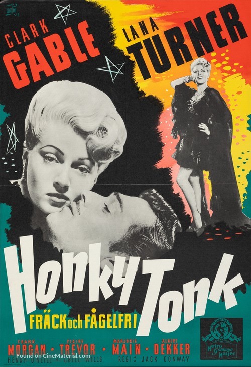Honky Tonk - Swedish Movie Poster