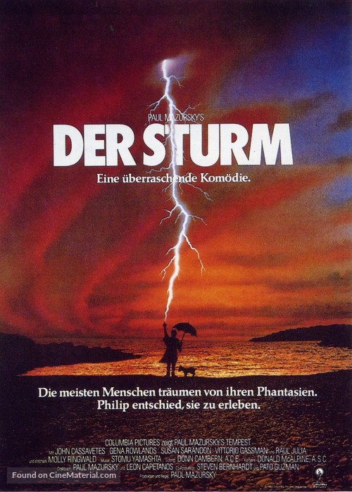 Tempest - German Movie Poster