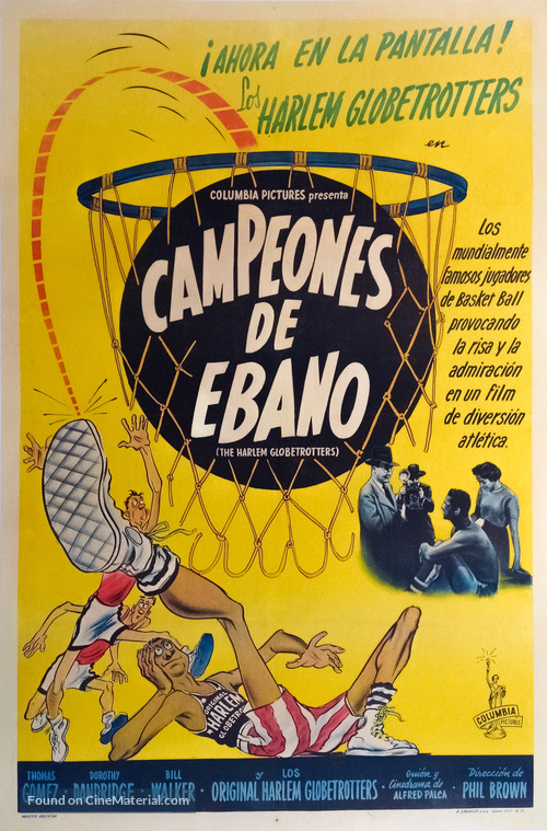 The Harlem Globetrotters - Argentinian Movie Poster