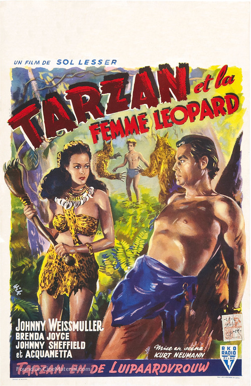 Tarzan and the Leopard Woman - Belgian Movie Poster