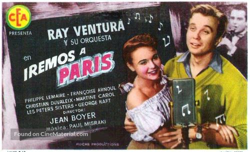 Nous irons &agrave; Paris - Spanish Movie Poster