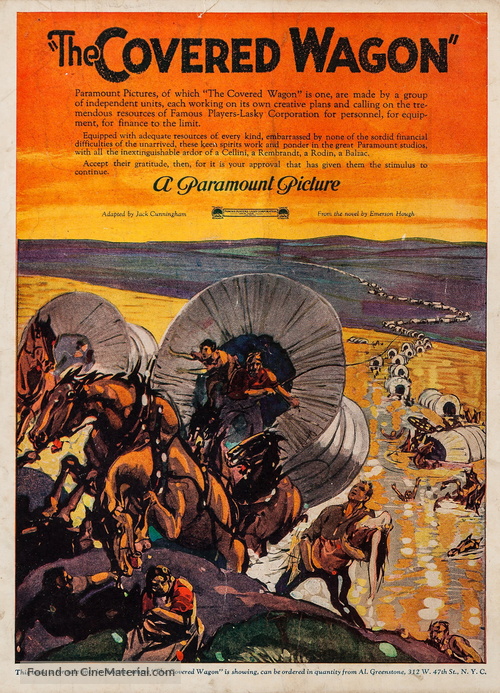 The Covered Wagon - poster