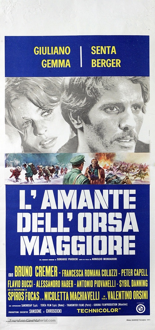 L&#039;amante dell&#039;Orsa Maggiore - Italian Movie Poster