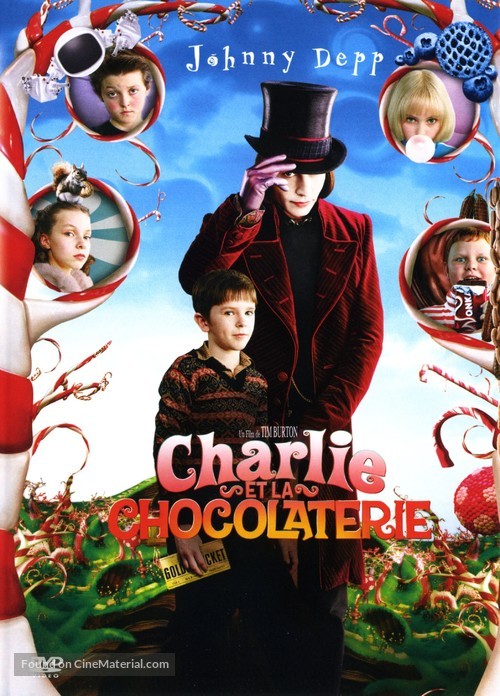 Charlie and the Chocolate Factory - French Movie Cover