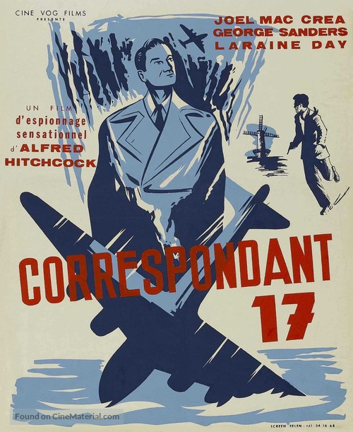 Foreign Correspondent - Belgian Movie Poster